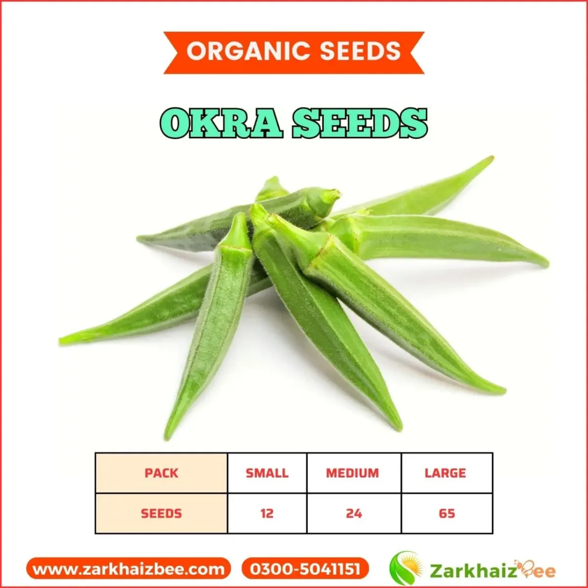 Okra Seeds | Ladyfinger Seeds - Image 1
