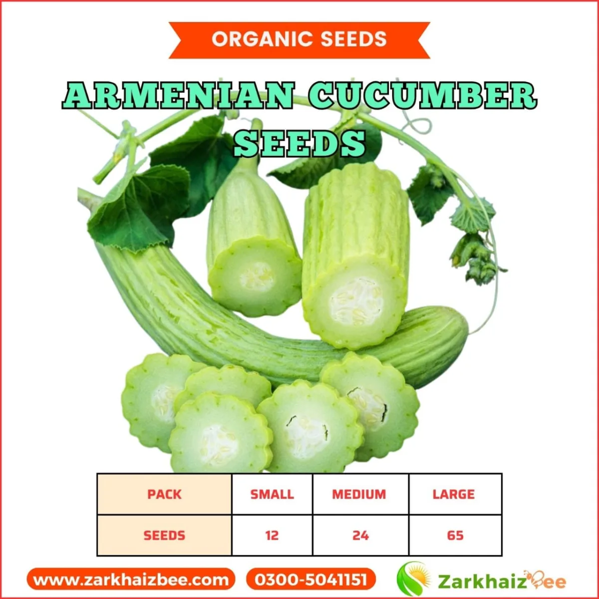 Armenian Cucumber Seeds | Tar Seeds - Image 1