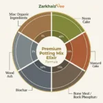 Healthy plants grown with ZarkhaizBee Potting Mix Elixir organic fertilizer in Pakistan