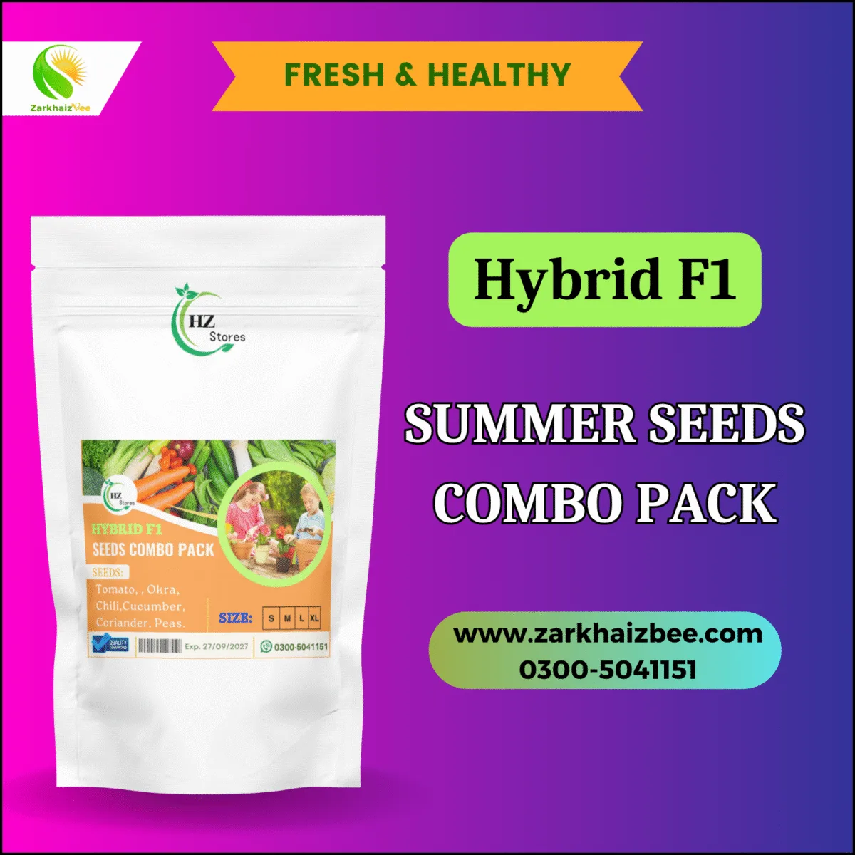Hybrid Seeds Combo Pack | 8 Types Vegetables Seeds F1 - Image 4