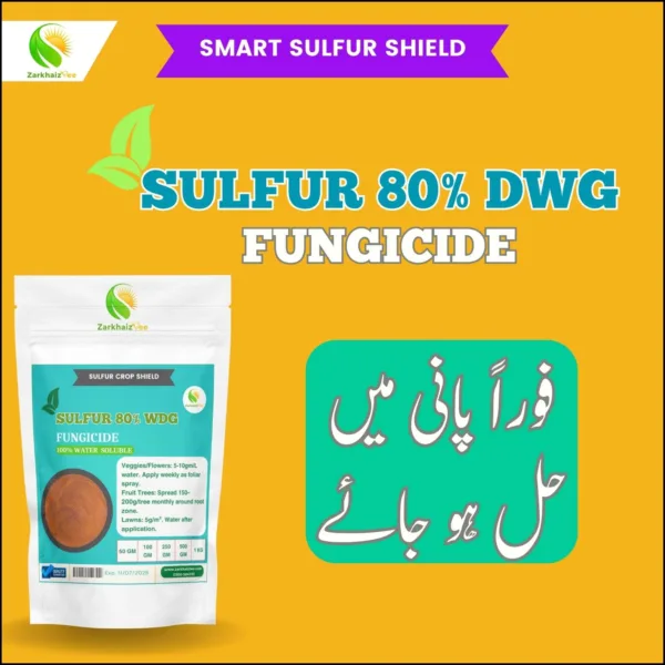 Sulfur 80% WDG Price in Pakistan, Broad Spectrum Fungicide | ZarkhaizBee