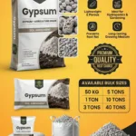 Bulk Supply | Gypsum Price in Pakistan 2026 | Premium Agricultural Gypsum Powder 70% Purity | Soil Conditioner for Farming & Gardening | Bulk Supply 50KG, 1 Ton, 3 Ton, 10 Ton, 23 Ton, 40 Ton | ZarkhaizBee