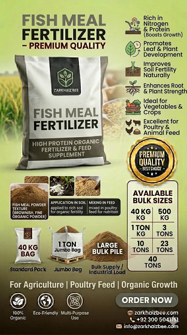 Gemini_Generated_Image_l4rcd9l4rcd9l4rc Bulk Supply | Fish Meal Price in Pakistan 2026 | High Protein Animal Feed & Organic Fertilizer | ZarkhaizBee - Image 1