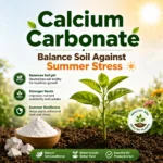 Calcium Carbonate 99.9% purity 80 mesh fine powder for soil pH balance and healthy plant growth in agriculture field